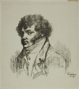 Portret Bruneta, Drukarz autorstwa Dominique Vivant Denon