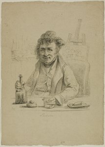 Portret Lantara w roli Joly, z Le Peintre au Cabaret autorstwa Dominique Vivant Denon