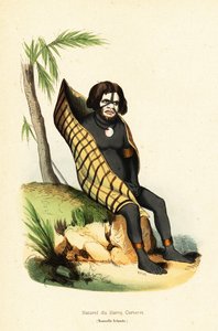 Pochodzący z zatoki Carteret, Nui Allan, Nowa Irlandia, Papua Nowa Gwinea autorstwa Doms Doms