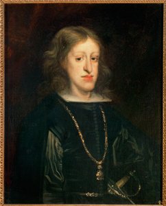 Król Carlos II, namalowany w 1673 r. (obraz na płótnie) autorstwa Don Juan Carreno de Miranda