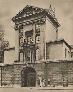 Brama główna św. Bartłomieja, najstarszy szpital w Londynie, ok. 1935. autorstwa Donald McLeish