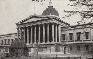 University College, Gower Street, Bloomsbury, Londyn (zdjęcie czarno-białe) autorstwa Donald McLeish