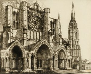 Chartres, portal północny autorstwa Donald Shaw MacLaughlan
