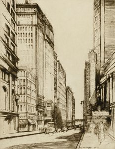 Chicago, Monroe Street autorstwa Donald Shaw MacLaughlan