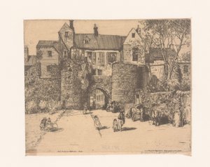 Z Porte Gayole w Boulogne-sur-Mer Brama Gayole, Boulogne-sur-Mer (tytuł na obiekcie) autorstwa Donald Shaw MacLaughlan