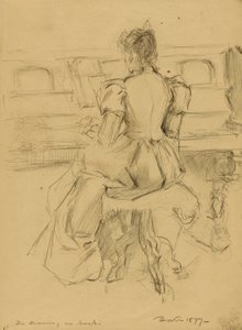 Ella przy pianinie autorstwa Donald Shaw MacLaughlan