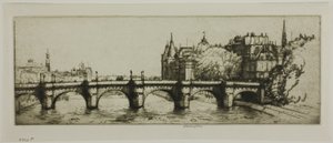 Pont Neuf, Paryż autorstwa Donald Shaw MacLaughlan