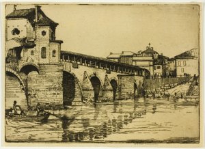 Ponte Ticino, Pawia autorstwa Donald Shaw MacLaughlan