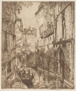 Rio delle Verona, Wenecja autorstwa Donald Shaw MacLaughlan
