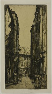 Rue des Halles, Vannes, Bretania autorstwa Donald Shaw MacLaughlan