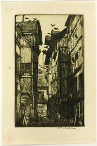 Aleja Gołębi, Rouen autorstwa Donald Shaw MacLaughlan