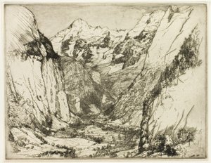 Lauterbrunnen autorstwa Donald Shaw MacLaughlan