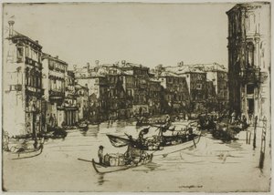 Rynek, Wenecja autorstwa Donald Shaw MacLaughlan