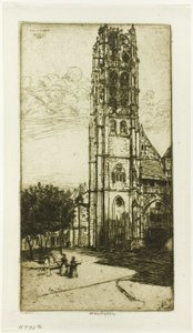 Wycieczka St. Laurent, Rouen autorstwa Donald Shaw MacLaughlan