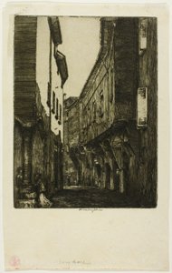 Via San Vitale, Bolonia autorstwa Donald Shaw MacLaughlan