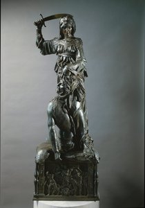 Judyta i Holofernes. Rzeźba z brązu