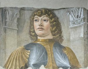 Mężczyzna w zbroi, ok. 1487-89 (oderwany fresk) autorstwa Donato Bramante