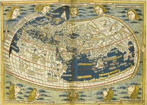 Mapa świata Ptolemeusza autorstwa Donnus Nicolaus Germanus