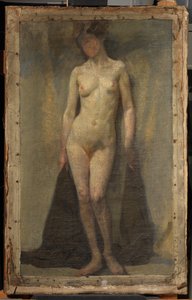 Akt kobiecy stojący, ok. 1910 (olej na płótnie)