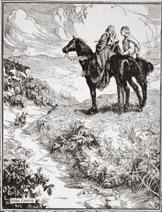 „Gdy czekają na małym leśnym pagórku”, 1905. autorstwa Dora Curtis