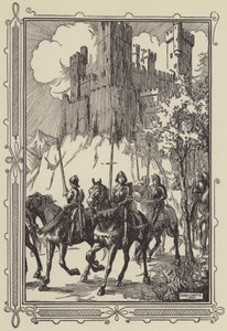 Sir Galahad w opactwie autorstwa Dora Curtis