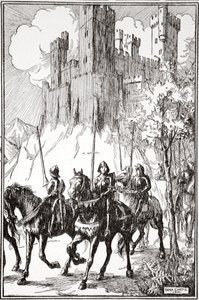 „Sir Galahad w opactwie”, 1905. autorstwa Dora Curtis