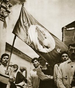 Członkowie Narodowego Związku Synarchistycznego, Meksyk, lata 30.-40. (fot. bw) autorstwa Doris Hedyn