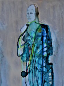 Abstrakcyjny portret kobiety autorstwa Doris Schmitz