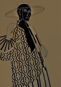 Kobieta w stylu art déco autorstwa Doris Schmitz