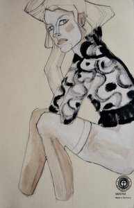 Elegancka ilustracja modowa autorstwa Doris Schmitz