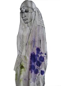 Kontemplacyjny portret indyjski autorstwa Doris Schmitz