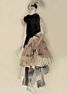 Ilustracje modowe w stylu haute couture autorstwa Doris Schmitz