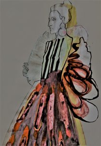 Efektowna ilustracja modowa autorstwa Doris Schmitz
