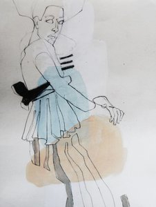 Elegancki szkic modowy