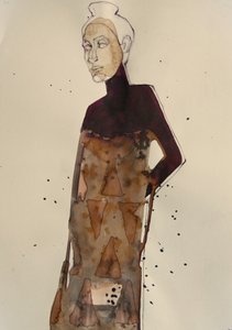Elegancki szkic modowy autorstwa Doris Schmitz