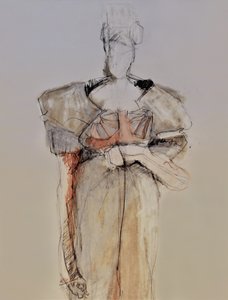 Elegancki szkic modowy autorstwa Doris Schmitz