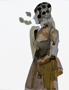 Profil eleganckiej kobiety autorstwa Doris Schmitz