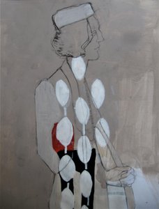 Profil eleganckiej kobiety autorstwa Doris Schmitz