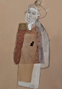 Portret zamyślonej kobiety autorstwa Doris Schmitz