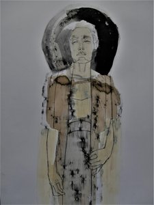 Spokojny, abstrakcyjny portret autorstwa Doris Schmitz