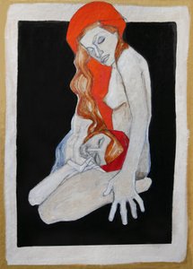 Smutny czerwony uścisk autorstwa Doris Schmitz