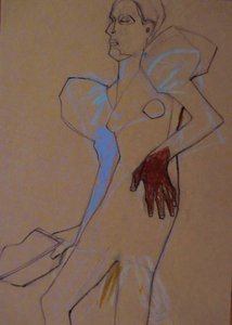Stylizowana figurka modowa autorstwa Doris Schmitz