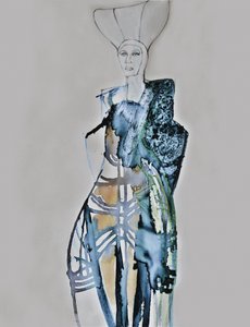 Stylizowany portret modowy autorstwa Doris Schmitz