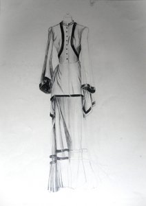 Szkic mody w stylu vintage