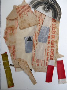 Kolaż z papieru w stylu vintage