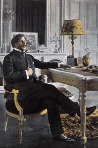 Portret Paula Adama (1862-1920), francuskiego pisarza - Paul Adam Francuski pisarz - fot. Paul Francois Arnold Cardon (1858-1941) (Dornac)