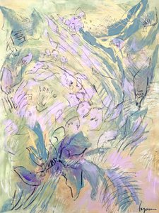 Delikatne kwiaty lawendy autorstwa Dorothy Fagan