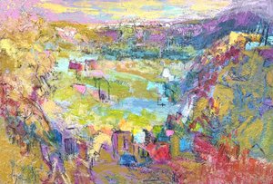 Tętniąca życiem miejscowość Valley Village autorstwa Dorothy Fagan