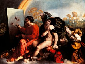 Jowisz i malarz – Dosso Dossi autorstwa Dosso Dossi