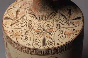 Atalanta Lekythos (pogrzebowy dzbanek na olej), 500-490 pne